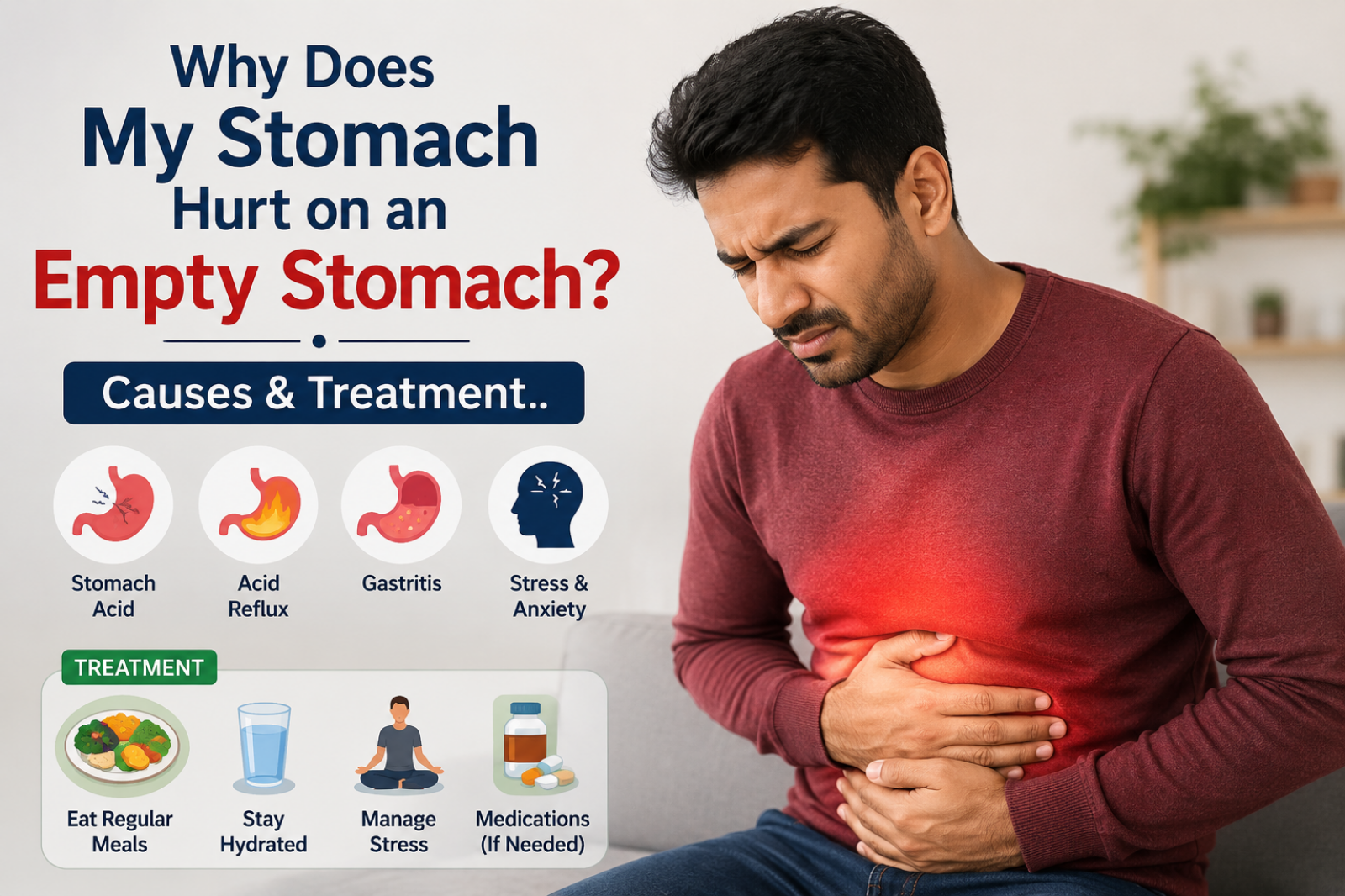 Why Does My Stomach Hurt on an Empty Stomach? Causes & Treatment
